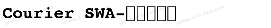 Courier SWA字体转换